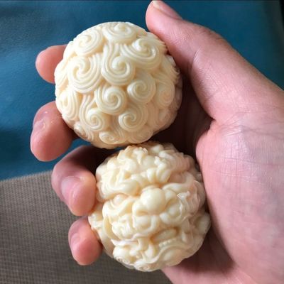象牙果保健球狮子头手球貔貅健身手部按摩手把核桃雕刻招财送长辈