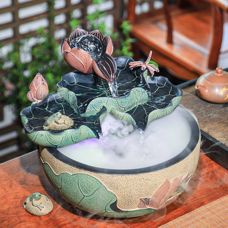 汉韵堂家居饰品水景摆件客厅书房卧室桌面加湿器招财流水转运喷泉,家居饰品,流水摆件,淘宝优惠券,粉丝福利购,淘宝优惠卷