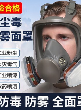 6800防毒面具全面罩喷漆农药化工专用有机气体防粉尘异味防毒护面