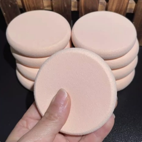 影楼化妆师加厚大号粉扑海绵圆形磨边粉扑化妆干湿两用美妆蛋粉扑