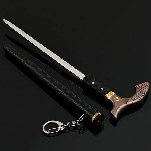 暗区突围裁决手杖剑周边拐杖剑同款一体拐杖全金属武器模型手办