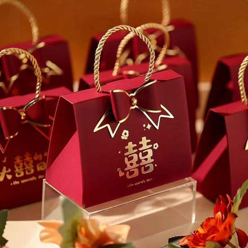 结婚喜糖盒子订婚礼物空盒高级感婚礼伴手礼手提袋礼盒包装盒,节庆用品/礼品,糖盒/糖盒配件,淘宝优惠券,粉丝福利购,淘宝优惠卷