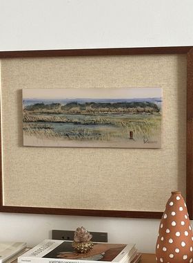 远霞】GeGe现代法式复古高级感客厅风景装饰画中古风餐厅玄关挂画