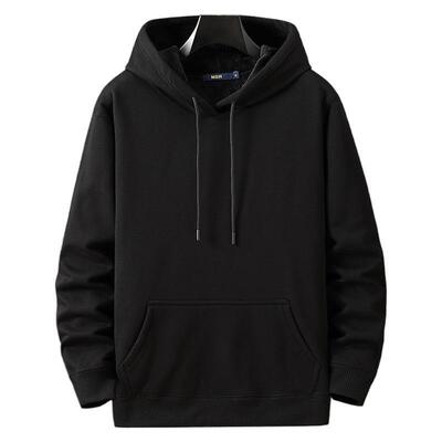 Winter Fleece Lined Pullover Hoodie Plus Size Loose Fit'