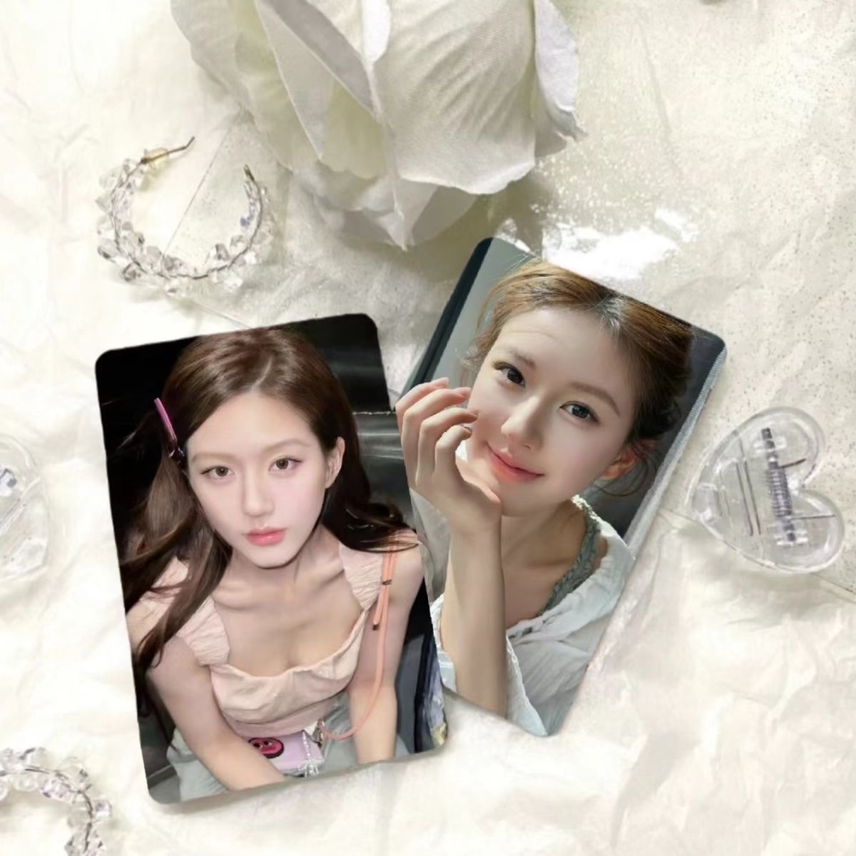 赵露思55张不重复镭射小卡周边同款盒装三寸双面圆角拍立得LOMO卡