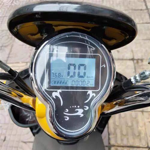 小龟王电动车液晶仪表盘码表数字电量显示里程48V60V72V