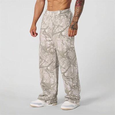 New Mens Camo Baggy Sweats Joggers Comfort Sweatpants4XL