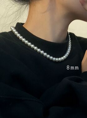 多层叠戴珍珠项链女轻奢小众高级颈链毛衣配饰2024新款爆款