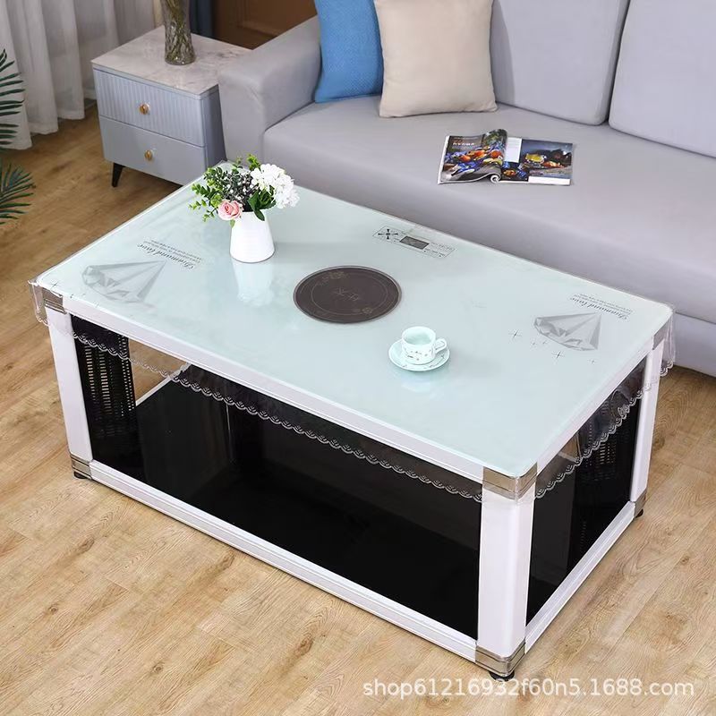 茶几桌布长方形客厅桌面垫SGS认证无味防水防油防烫耐刮四周包角