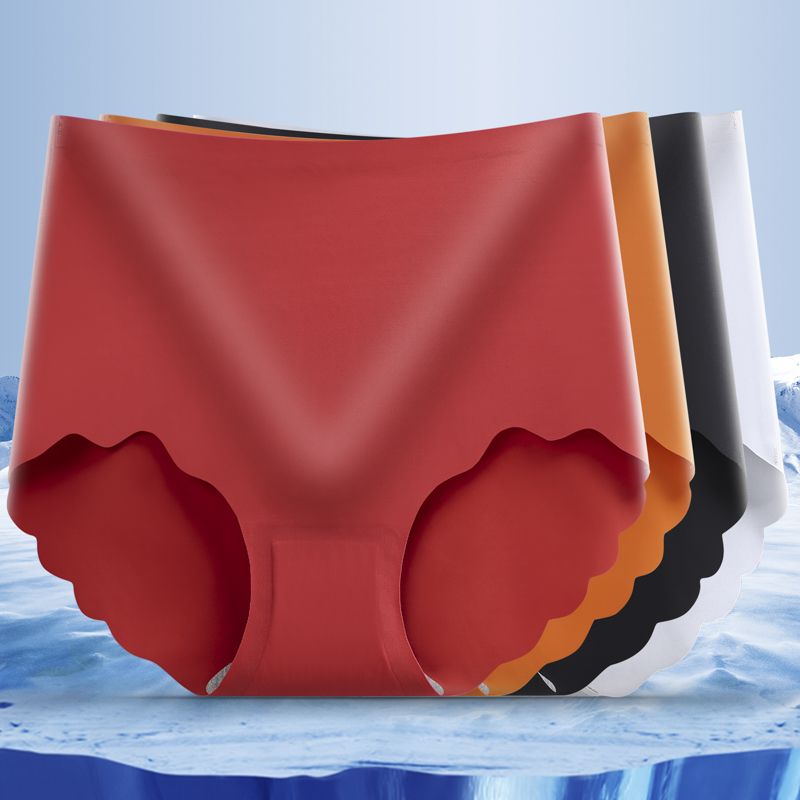 2026爆款冰丝无痕内衣裤高腰石墨烯抑菌女士收腹提臀简约款ins