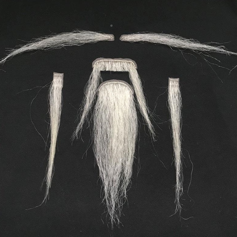 假胡子仿RKO真胡头须道具演古代白出自然表演色戏曲老搞笑角色装