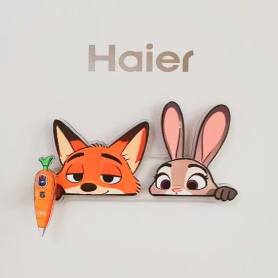 小红书同款疯狂动物城冰箱贴高颜值旋转磁吸朱迪尼克周边家具装饰