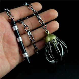 老九门周边武器 陈皮九爪钩合金兵器 血滴子带链条金属模型52cm