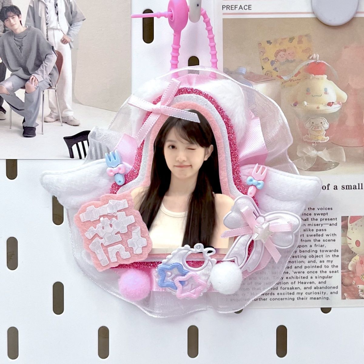 田曦薇可爱半身小田卿卿日常女推应援姓名牌不织布反光明星可定制