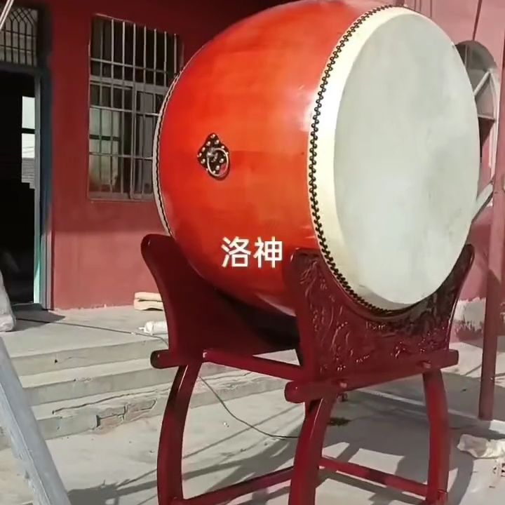 寺院大鼓法器锣鼓高音道士牛皮战鼓堂鼓道场祠堂实木寺庙龙头架子