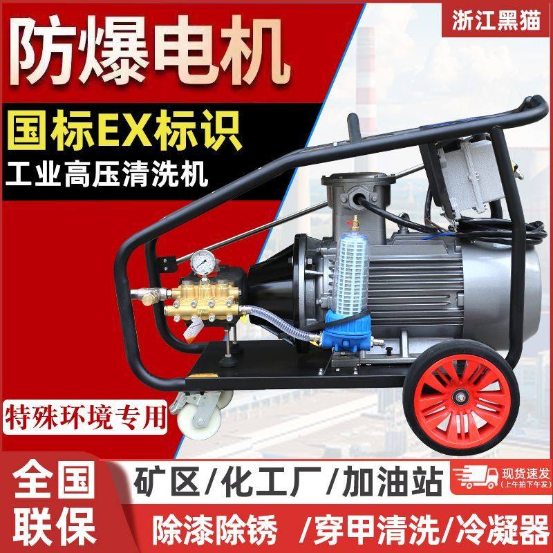 浙江黑猫CT4防爆电机超高压洗车机A进口大功率工业380v商用清洗机