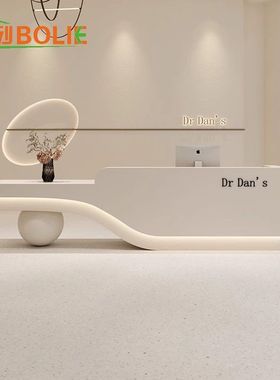 美容院简约现代收银台服装店舞蹈培训机构医美吧台公司前台接待