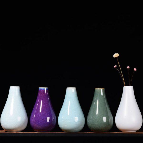 YOU五大名窑陶瓷水培花瓶小花插简约装饰摆件干花仿古茶道小花器,鲜花速递/花卉仿真/绿植园艺,花瓶,淘宝优惠券,粉丝福利购,淘宝优惠卷