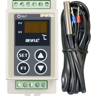 碧河BESFUL导轨电子温控器温控仪温度控制器开关继电器 BF-D110A