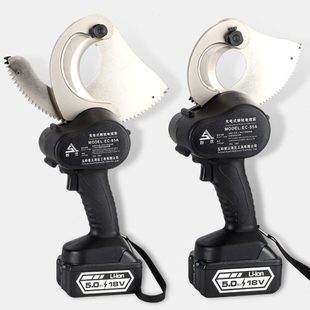 85A电缆剪线钳铜铝凯装 线剪电动钢芯线齿轮剪 充电棘轮剪EC