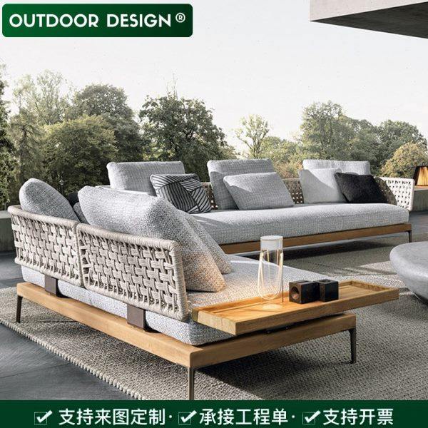 户外沙发庭院藤编组合别墅酒店室外露台阳光样板房花园架空层家具,住宅家具,户外沙发,淘宝优惠券,粉丝福利购,淘宝优惠卷