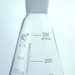 玻璃仪器 具塞三角烧瓶 500mL 三角锥形瓶▲ 磨口带塞三角瓶