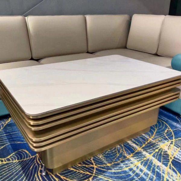 轻奢ktv玻璃岩板茶几发光专用酒吧台不锈钢七彩变色茶几,商业/办公家具,酒吧桌,淘宝优惠券,粉丝福利购,淘宝优惠卷