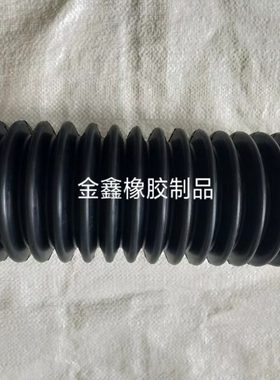 内径75橡胶波纹伸缩管下水管pcv管道软连接桥梁改建排水管耐老化