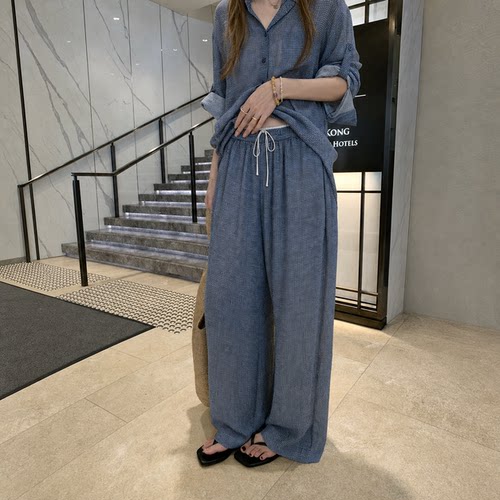 LOERY【海岛纯麻】天然原生100纯苎麻透气呼吸感裤子-128885