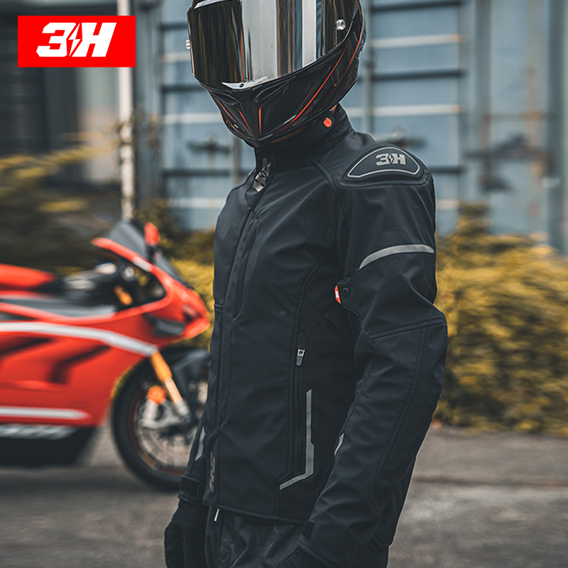 3H磐石摩托车骑行服男四季保暖防水防摔机车赛车服夹克骑士摩旅服
