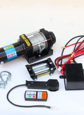 电动绞盘4500LB 越野车电动绞盘 便携式绞盘手动绞盘电动绞盘汽车