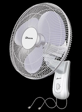 多丽壁扇家用电风扇壁挂式机械式双拉线KB5-40(A)摇头三挡大风力