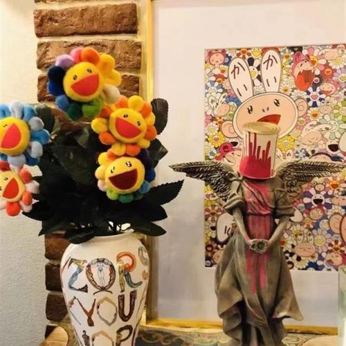 18SS Sup脏话字母侵权花瓶B 收藏摆件配件家居装饰现货潮牌