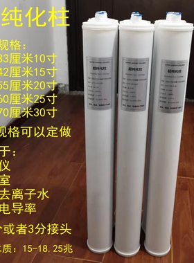 新货超纯化柱纯水柱超纯水机通用预C处理柱实验室纯水机去离子滤