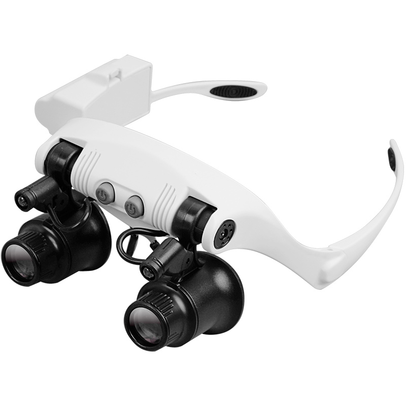 拜斯特维修放大镜25倍20倍15倍10倍头戴式带灯电子钟表手工雕刻