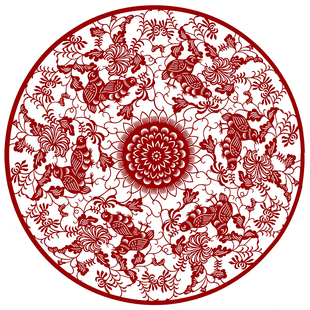 精品剪纸团花图样中国风手工刻纸窗花吉祥图案剪纸高清打印底稿