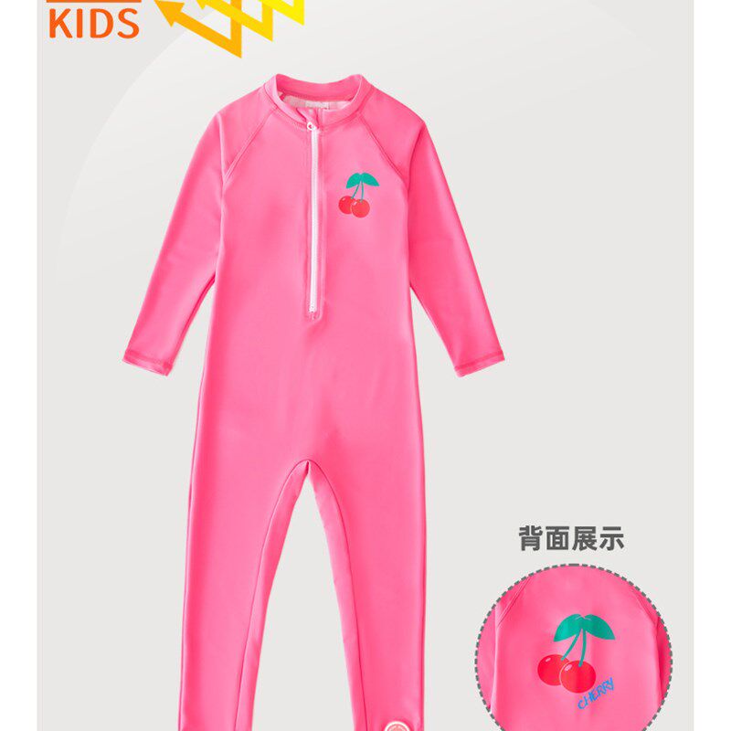儿童泳衣连体女童男童长袖长裤防晒沙滩宝宝婴儿冲浪服游泳衣