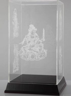 宝箧印塔佛塔像有机玻璃罩4号带底座感光胶天都峰挑棍游戏