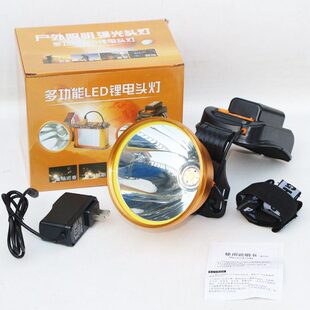 锂电6066强光头灯防水露营头戴式超亮感应充电器专用矿灯超轻头灯