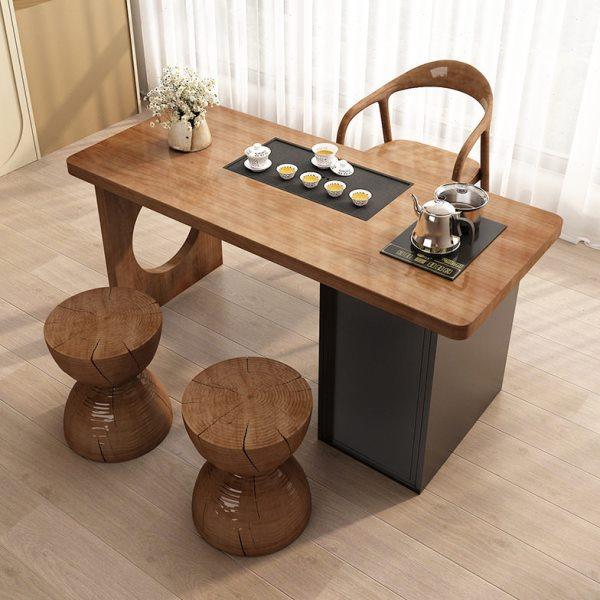 阳台茶桌椅组合小户型家用进口实木泡茶桌现小型国潮休闲茶台,商业/办公家具,茶台/茶桌,淘宝优惠券,粉丝福利购,淘宝优惠卷