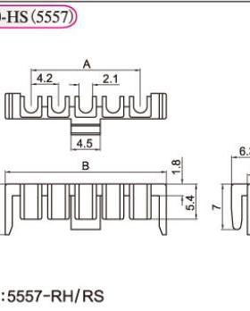 HXH红星5557插片 线扣 卡扣 锁片42000-2HS/3/4/5/6/7/8/10HS红色
