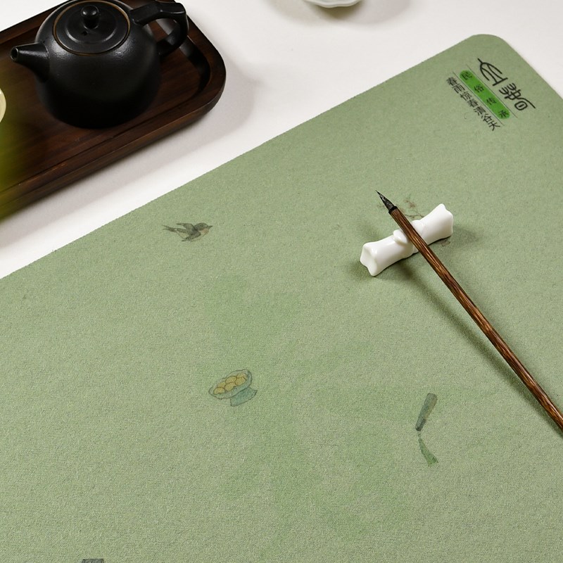 赵北书法毛毡垫新款四季彩绘国风书画垫毛笔字书法毛毡桌垫文房四
