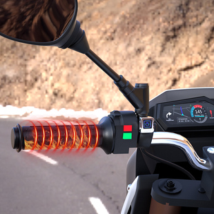 WUPP摩托车电加热手把12v可调温发热把改装踏板电动车电热把通用
