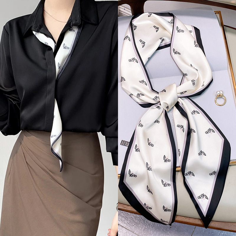 丝巾女2025新款网红百搭春秋夏季