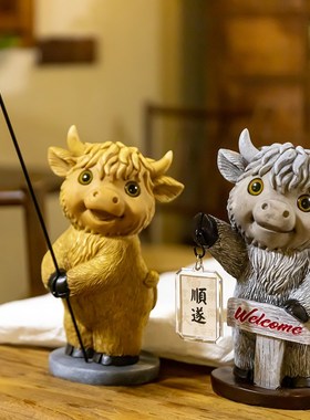 高地牛太阳能灯户外庭院花园装饰客厅桌面摆件院子造景家居饰品