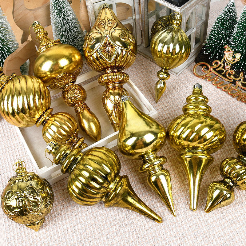 耶诞装饰品古铜色复古葫芦吊饰耶诞树橱窗场景布置吊球仿古球挂件,节庆用品/礼品,圣诞装饰品,淘宝优惠券,粉丝福利购,淘宝优惠卷