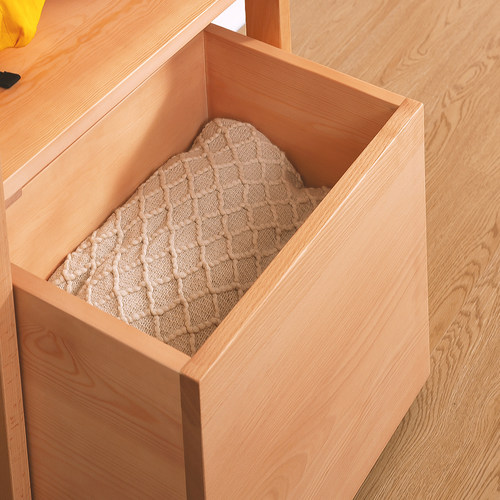 现代简约全实木书桌书架组合一体小户型电脑学习桌家用学生写字台