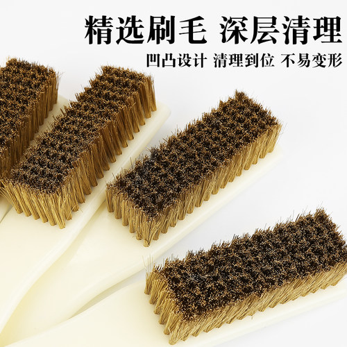 超大号铜丝刷文玩清理除锈金属表C面清洁除漆木柄长柄软铜丝钢丝