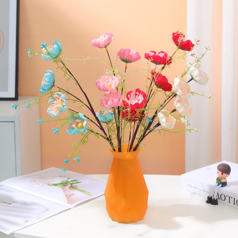 杜鹃高档b仿真花假花摆设客厅家居装饰摆件餐桌干花艺插花仿生花