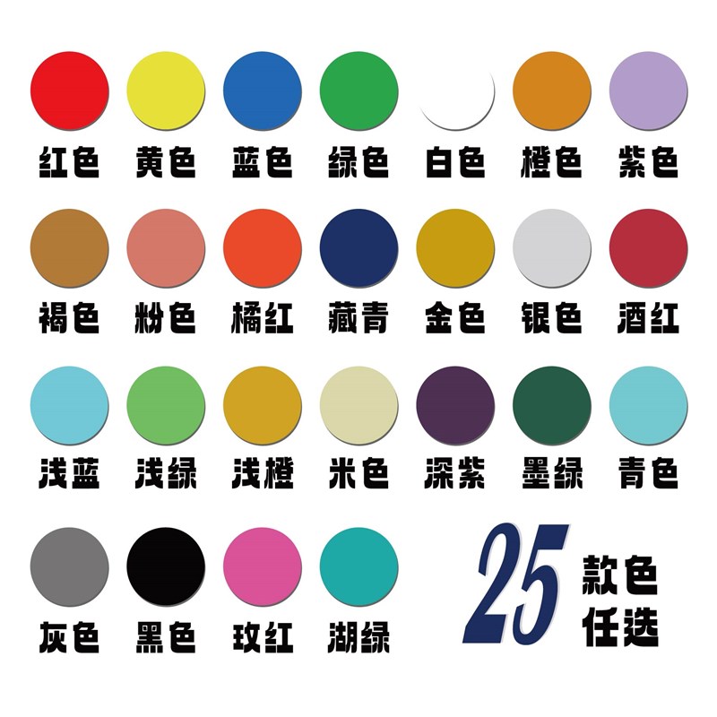 6mm小圆点贴纸点点贴彩色圆形不乾胶自粘口取纸红黄蓝绿白标签贴